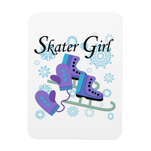 Skater Girl Magnet (Vertikal)
