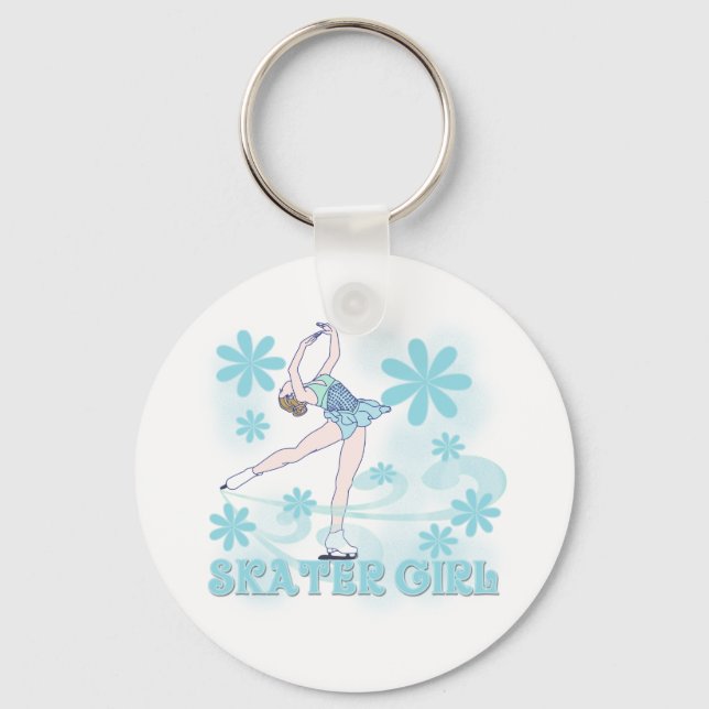 Skater Girl Schlüsselanhänger (Vorderseite)