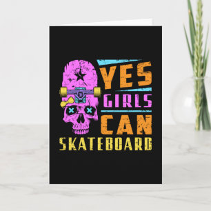 Skater Girl Skateboard Skaten Skate Sk8 Geschenk I Karte