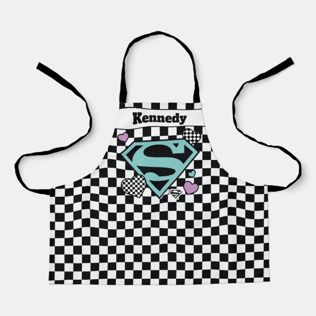 Skater Girl Supergirl Herz S Schild Schürze (Vorderseite)