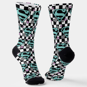 Skater Girl Supergirl Herz S Schild Socken