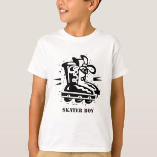 Skater-Junge - Rollerblading T-Shirt