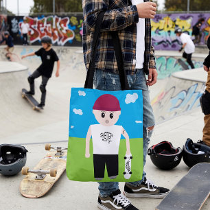Skater-Junge Tasche