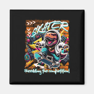 Skater macht die Konkurrenz fertig! Lustiger T-Rex Magnet