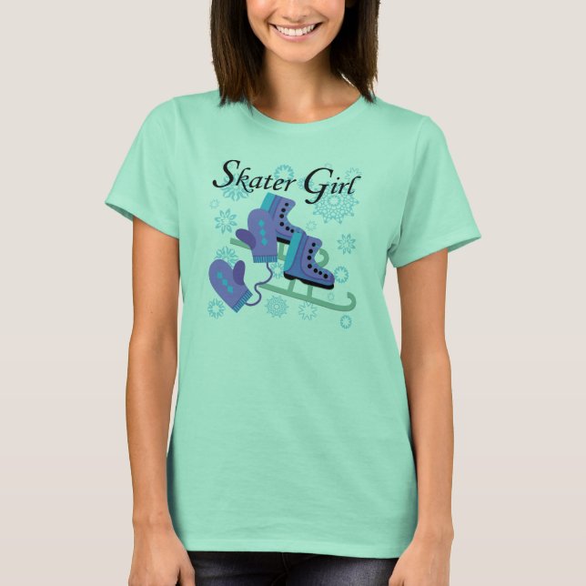 Skater-Mädchen T-Shirt (Vorderseite)