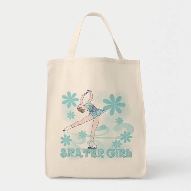 Skater-Mädchen-T-Shirts und Geschenke Tragetasche (Vorne)
