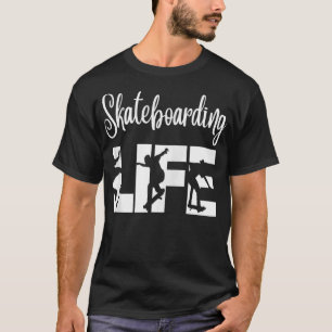 Skater mit Spaß Pro Skateboarding-Lebensspende T-Shirt