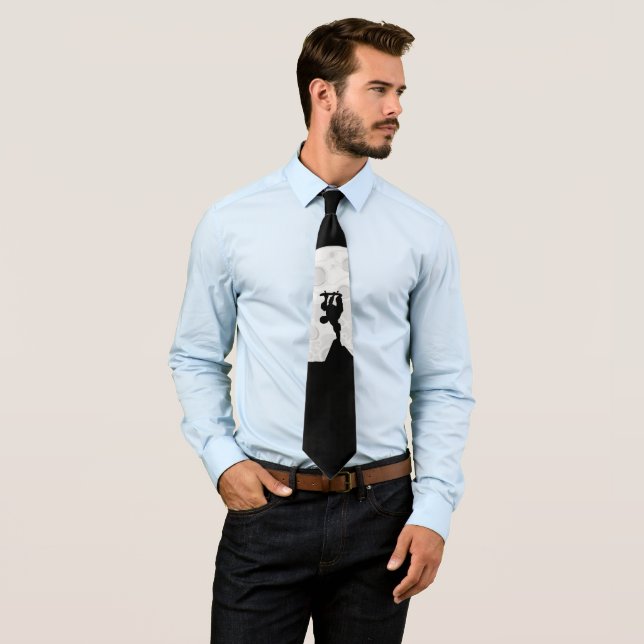 Skater Moon Krawatte (Beispiel)