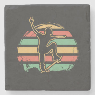 Skater Retro Steinuntersetzer
