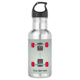 Skater Skateboard Skateboard Rad und LKW Trinkflasche