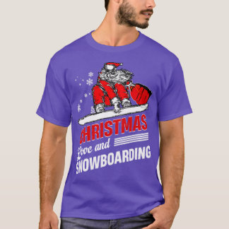 Skater Skateboard Weihnachts-Liebe Snowboarden 1 T-Shirt