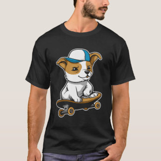 Skater - Skateboarder Skateboarder Skateboard Hund T-Shirt