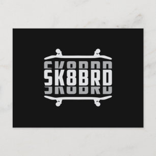 Skater Skaten Sk8 Skateboarding Skate Geschenkidee Postkarte