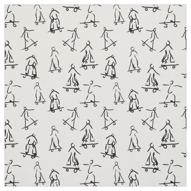 Skater-Skizze Stoff (Muster)