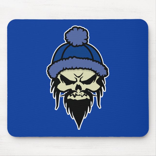 Skater Skull (blau) Mousepad (Vorne)