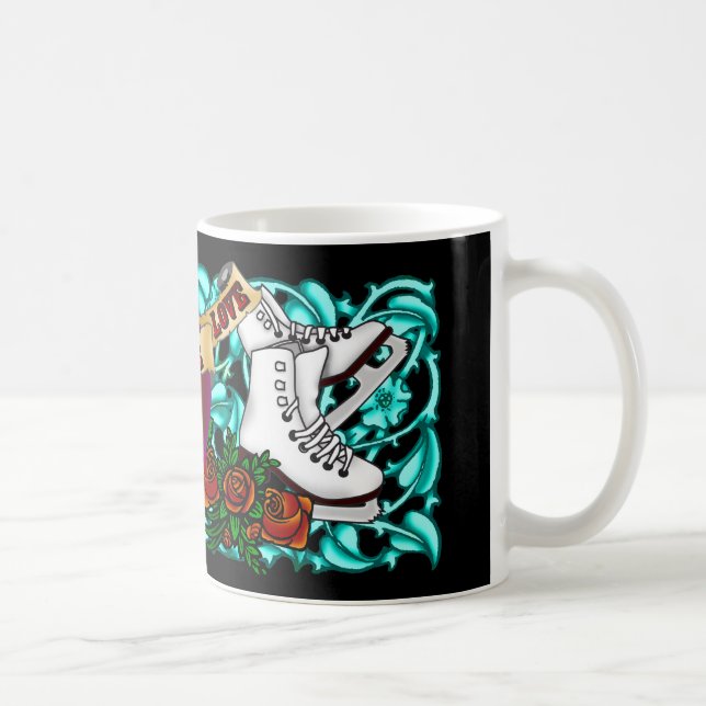 Skater-Tätowierungs-Tasse Kaffeetasse (Rechts)