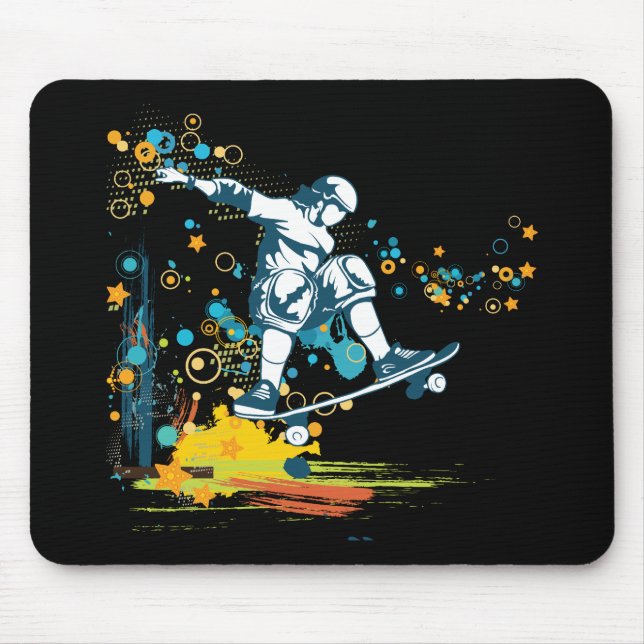 Skater Vektor Mousepad (Vorne)