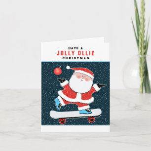 Skater-Weihnachtsfeiertagskarten Feiertagskarte
