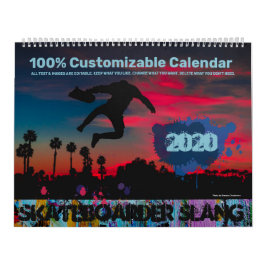 Skaterboarder Slang benutzerdefinierbar Kalender