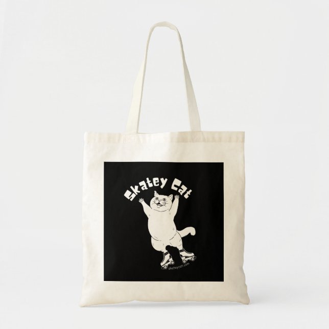 Skatey Cate Black and White Tasche (Vorne)