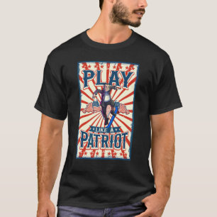 Skating Benjamin Franklin 4th Of July Boys Men Ame T-Shirt