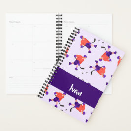 Skating ice hockey player pattern planer