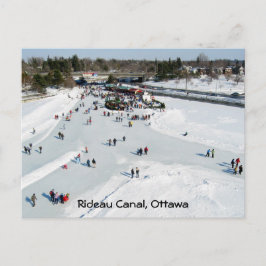 Skating on Dow's Lake at Bronson Bridge Postkarte