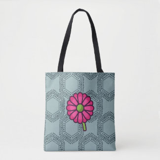 SKAYMARTS | Blue Boho Rose Design Shopping Bag Tasche