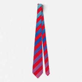 Skaymarts Design Blue Red Color Neck Tie Krawatte