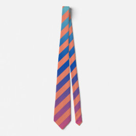 Skaymarts Design Orange Blue Color Krawatte