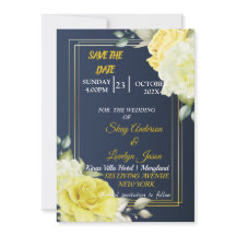 Skaymarts | Einzigartiges Navy Blue Floral Save th