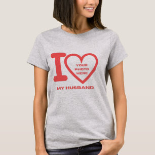 SKAYMARTS   J'aime mon mari photo T-shirt