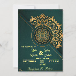 Skaymarts | Mandala Calligraphic script Wedding in Einladung