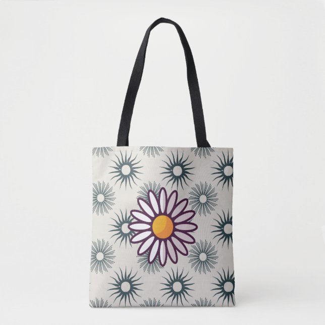 SKAYMARTS | Sunflower Boho Design Shopping Bag Tasche (Vorderseite)