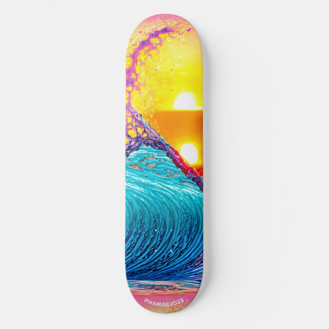 SKB_008 Ocean Art Skateboard Deck (Recto)
