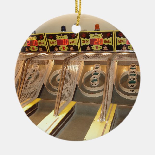 SKEE BALL! KERAMIK ORNAMENT (Vorne)