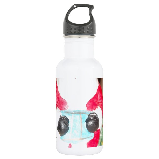 Skeezer niedlich Santa Claus.JPG Edelstahlflasche (Vorderseite)