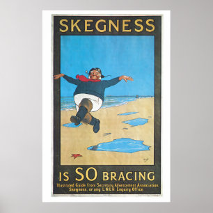 Skegness, Angleterre Poster Vintage voyage