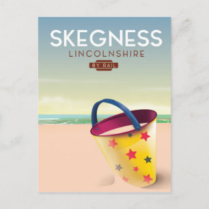 Skegness Lincolnshire per Bahn Postkarte