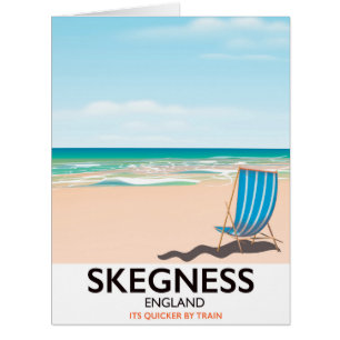 Skegness Vintage-Zug-Reiseposter.