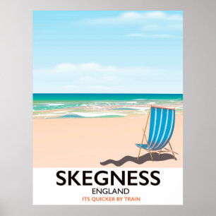 Skegness Vintage-Zug-Reiseposter. Poster