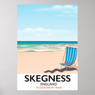 Skegness Vintage-Zug-Reiseposter. Poster