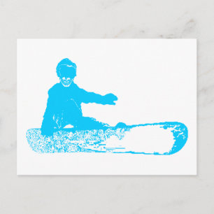 Skeleboarder. Postkarte