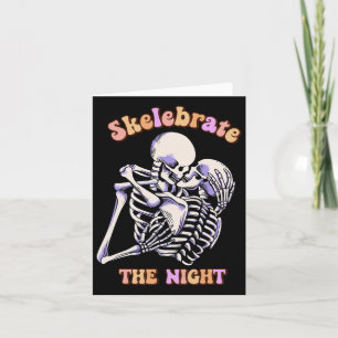 Skelebrate der nächtlichen Skelette sprichwörtlich Karte