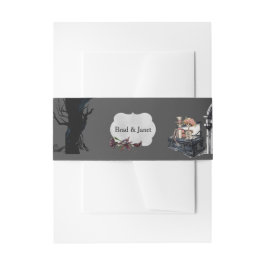 Skeletal Couple Wedding Einladungsbanderole