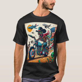 Skeletal Rider on an Apocalyptic Journey T-Shirt