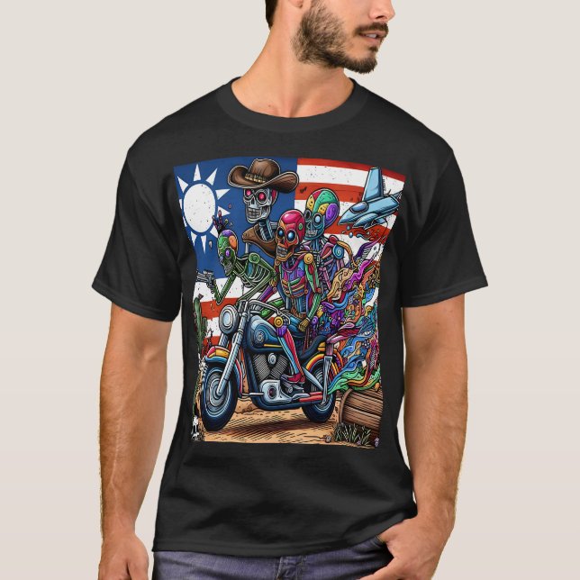 Skeletal Riders of the Desert T-Shirt (Vorderseite)