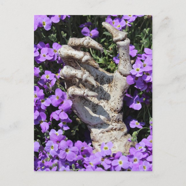 Skelethand - Gothic / Postkarte (Vorderseite)