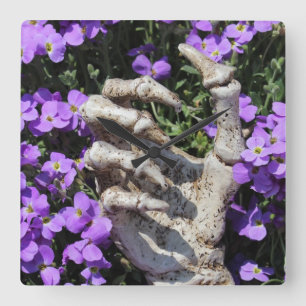 Skelethand - Gothic / Wanduhr