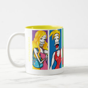 Skeleticas Familienangelegenheiten Zweifarbige Tasse